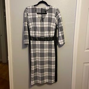 Size 12, Sami&Jo black and white dress with faux. Brand new, tags still attached